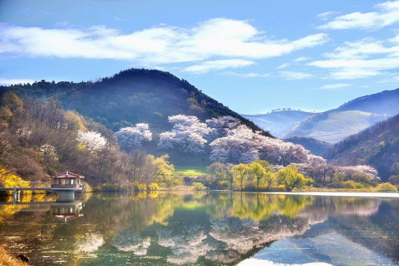 Koreański krajobraz puzzle online