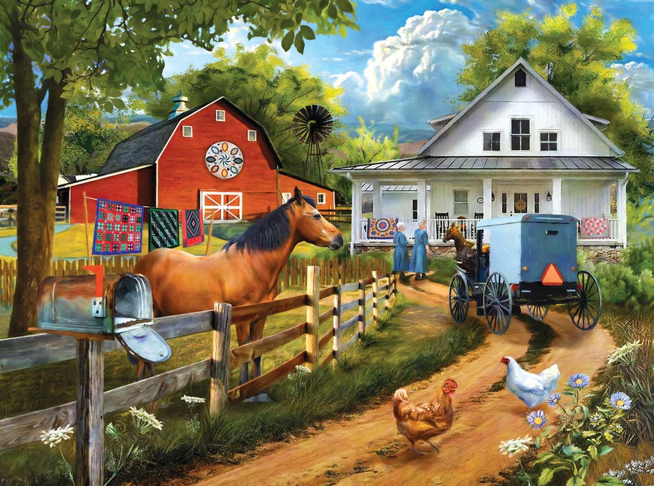 Życie na farmie Amiszów puzzle online