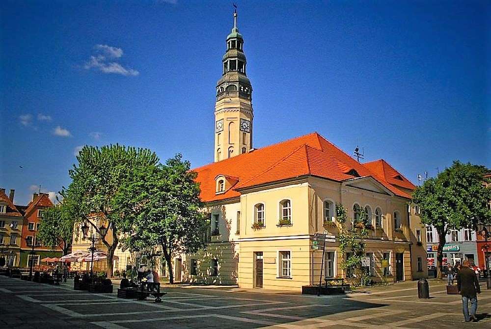 Miasto Grunberg w Polsce puzzle online