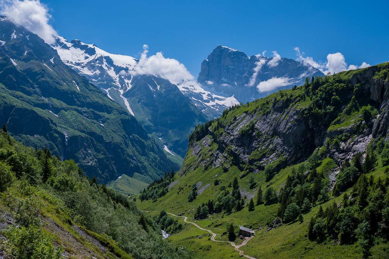 Góry Alpy Panorama puzzle online