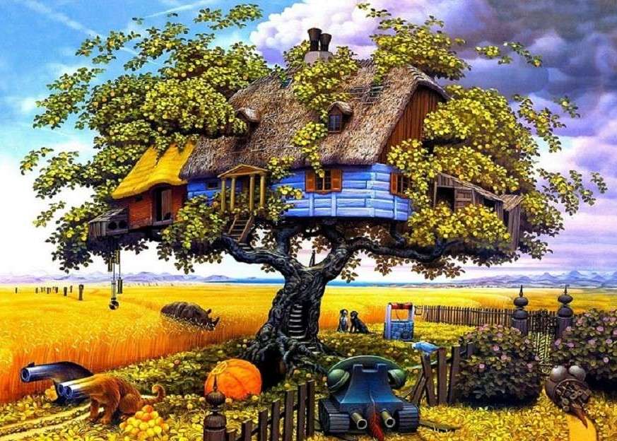 Dom na drzewie puzzle online