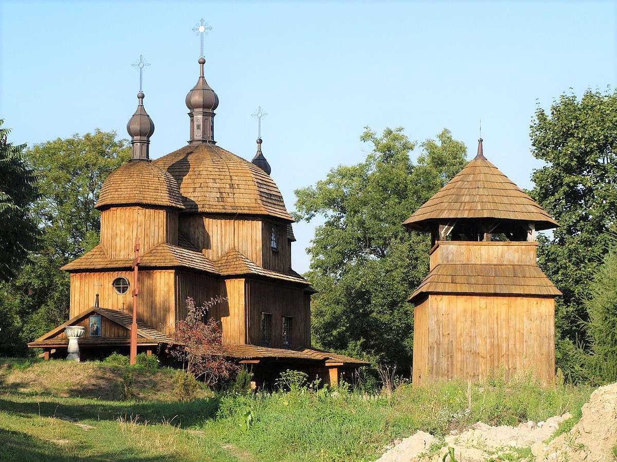 Drewniane kościoły pod Lublinem w Polsce puzzle online
