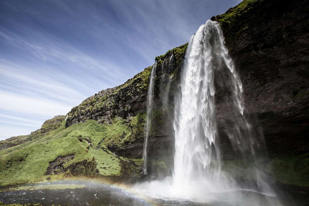 Wodospad Seljalandsfoss Islandia puzzle online