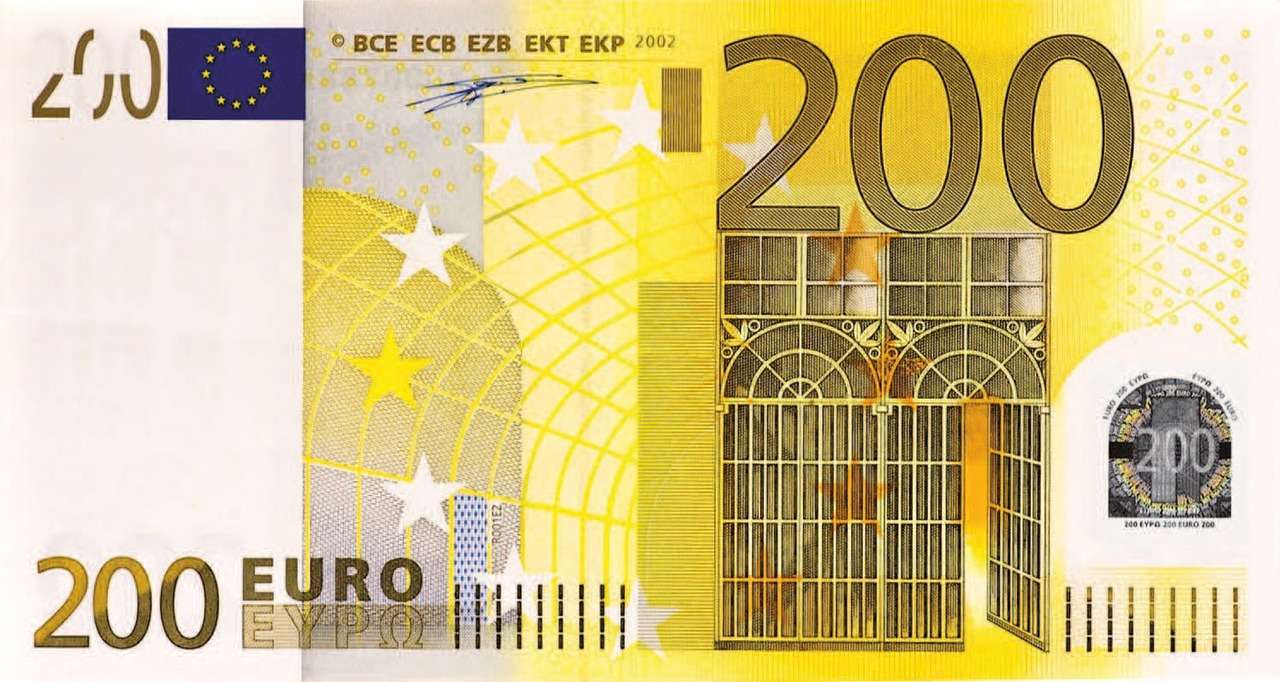 Banknot 200 Euro puzzle online