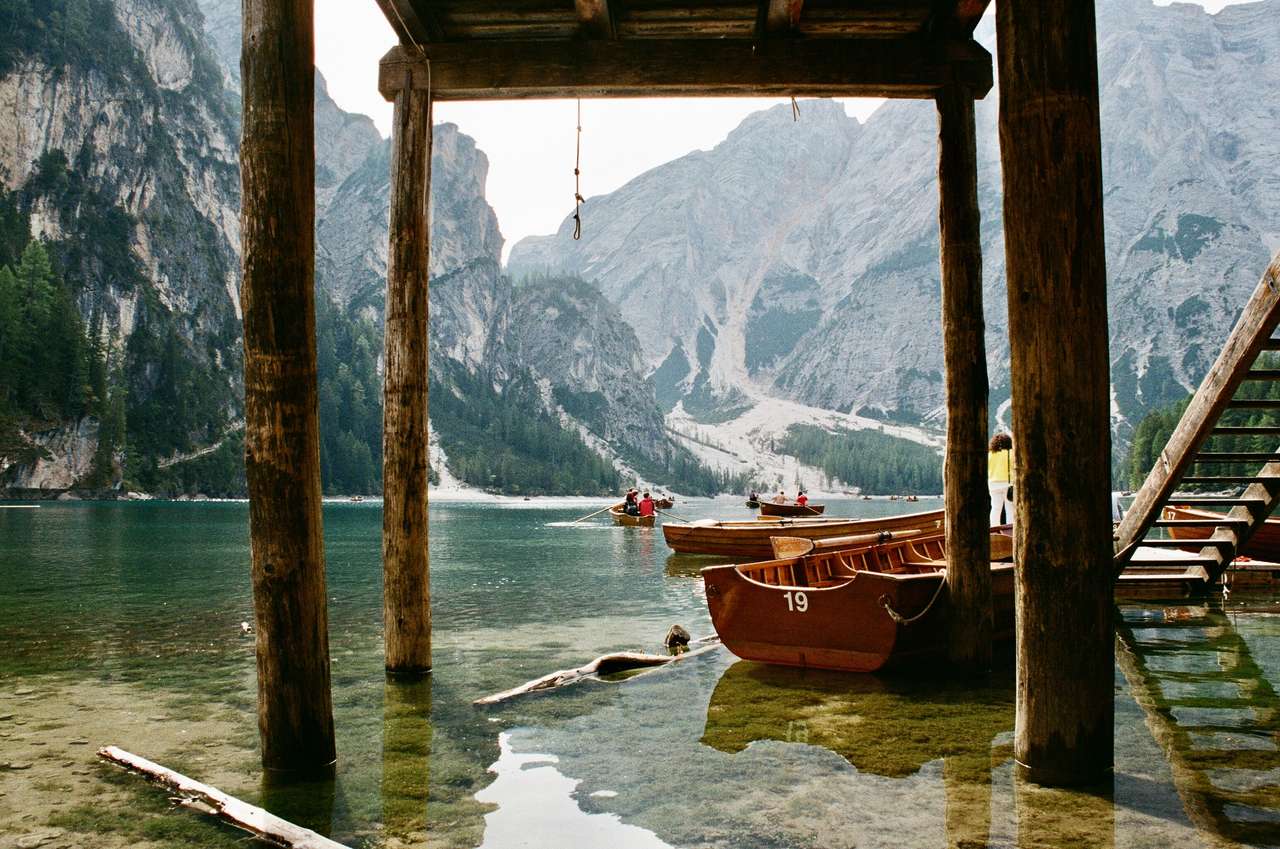 Jezioro Braies, Braies, Włochy puzzle online