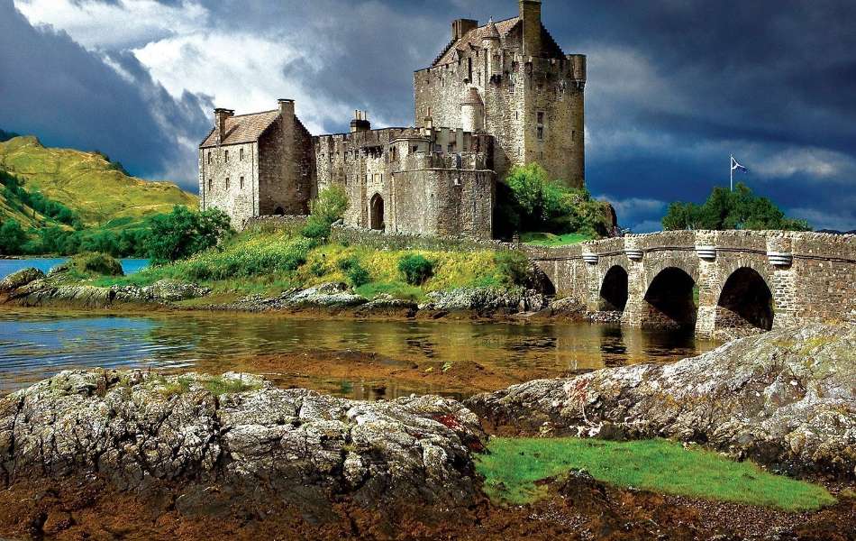 Szkocja, zamek Eilean Donan Castle puzzle online