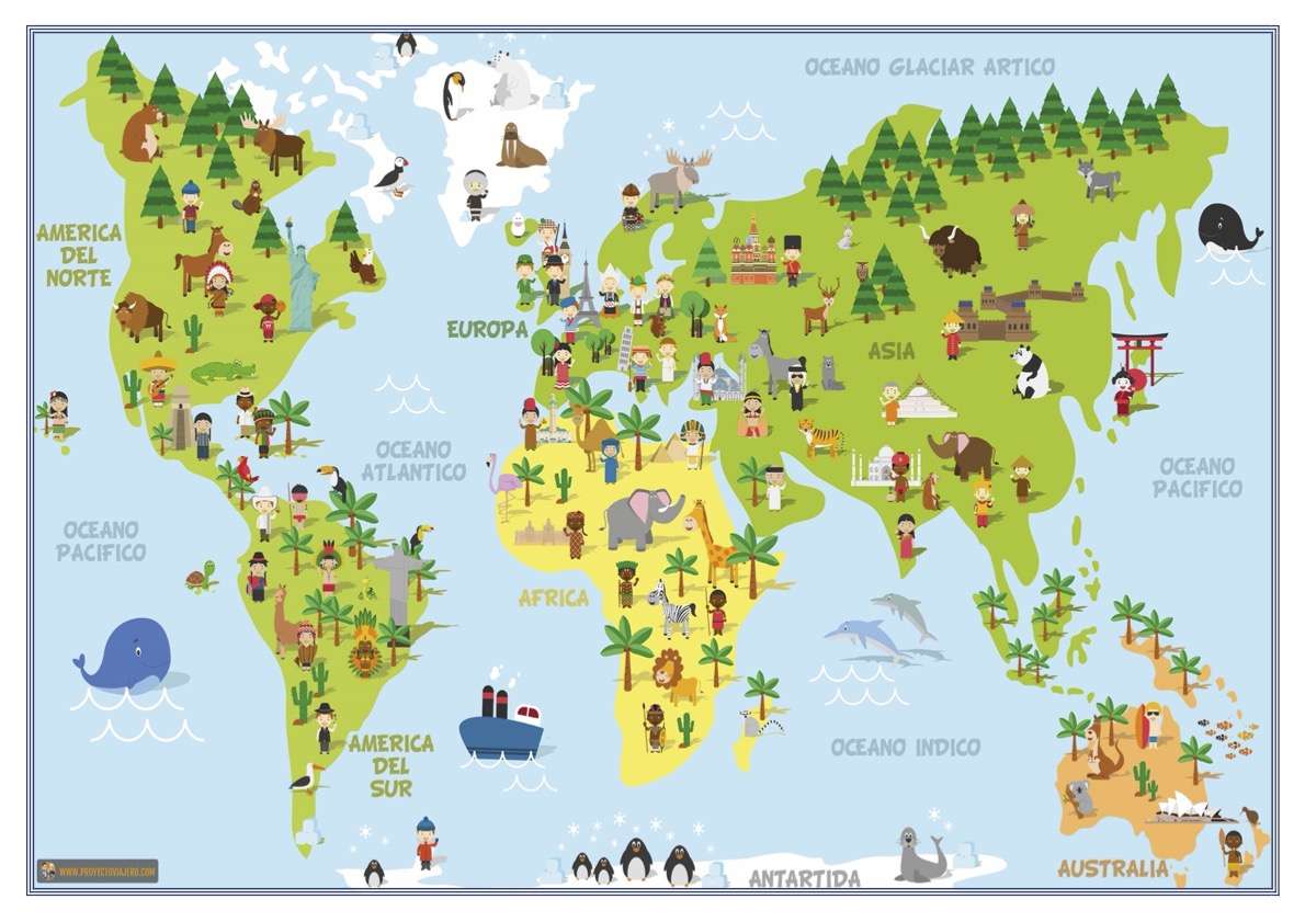 moja mapa świata puzzle online