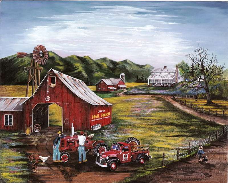 Wspomnienia dziadkowej farmy puzzle online