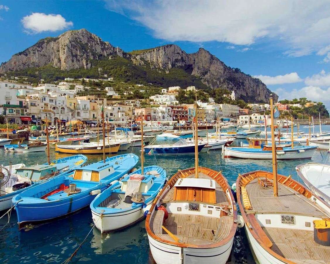 Łodzie na włoskiej wyspie Capri puzzle online
