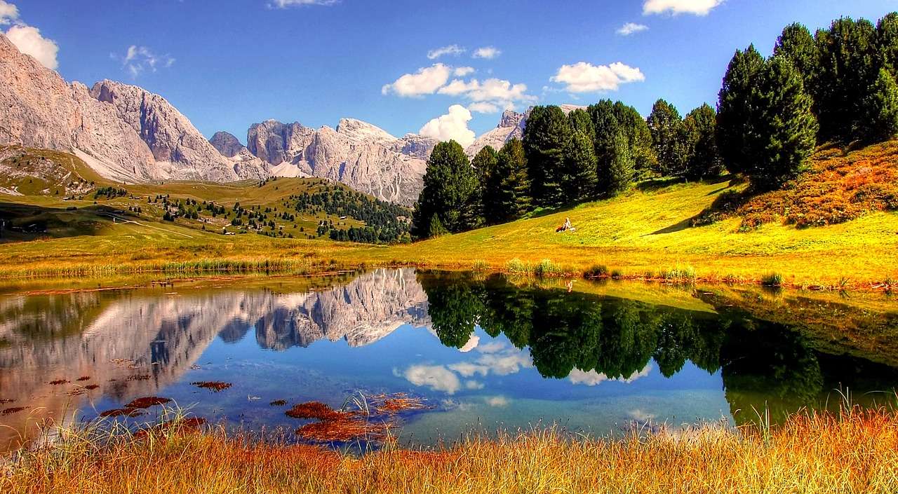 Dolomity Południowy Tyrol Alpy puzzle online