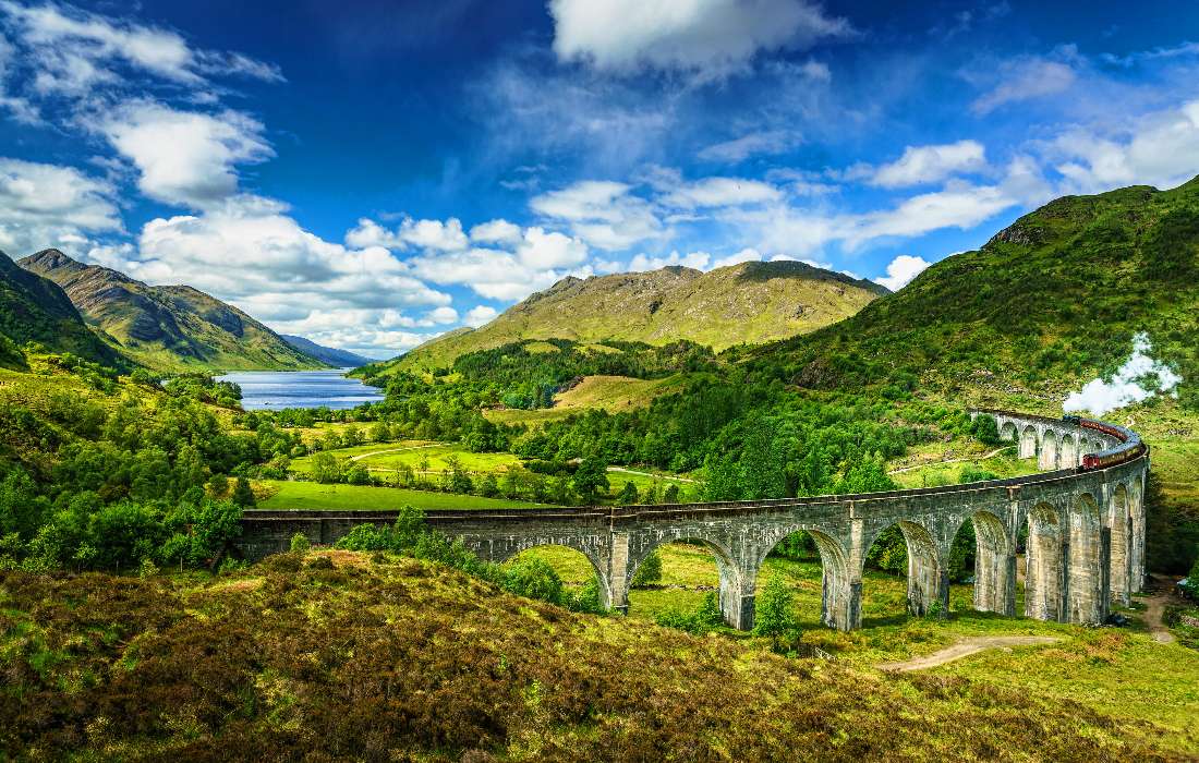 Szkocja-Glenfinnan Viaduct West Highland Line puzzle online