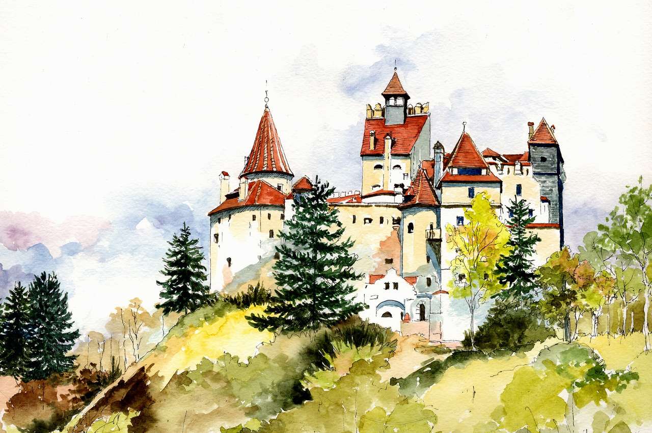Zamek na wzgórzu puzzle online