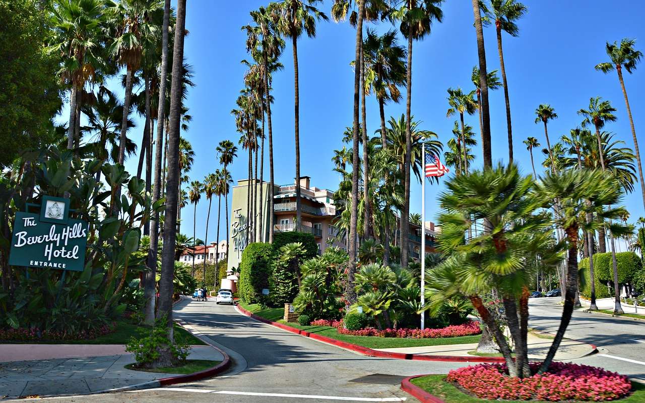Hotel Beverly Hills w Kalifornii puzzle online
