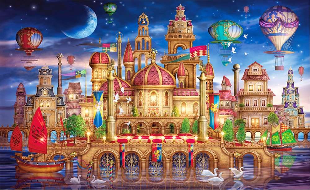 Balony nad miastem puzzle online