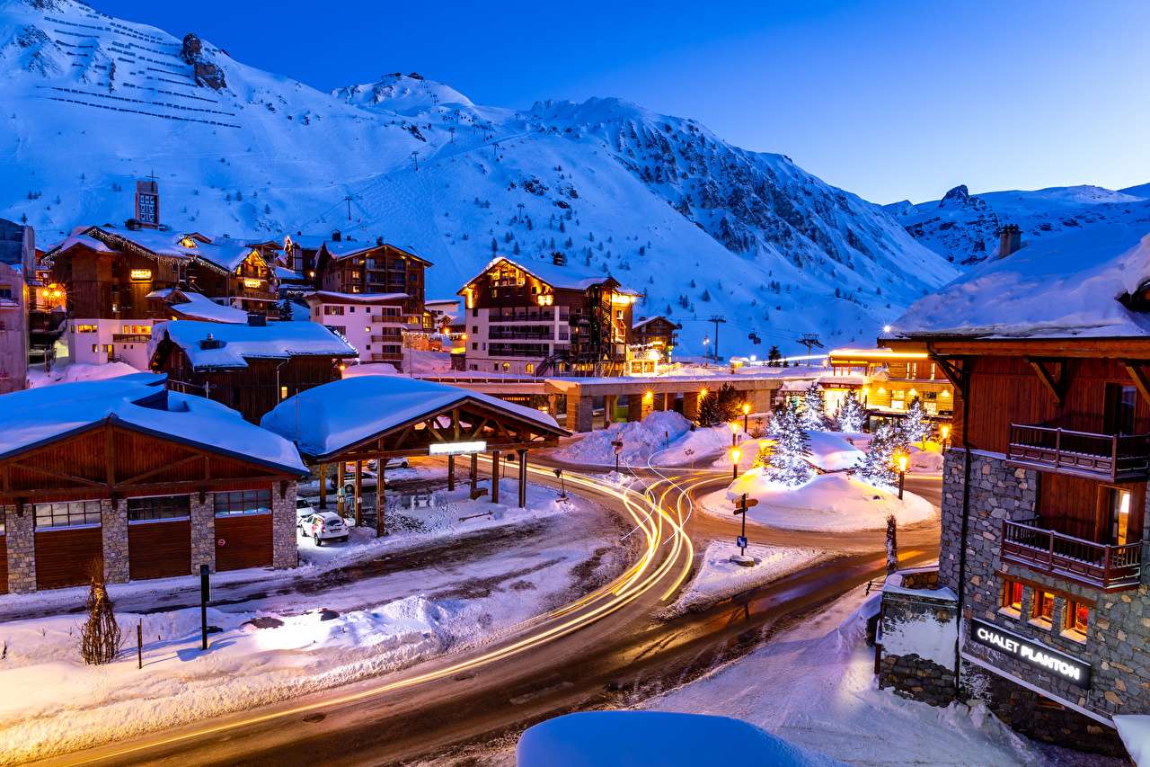 Francja-Tignes Ośrodek zimowy w Górach Savoie puzzle online