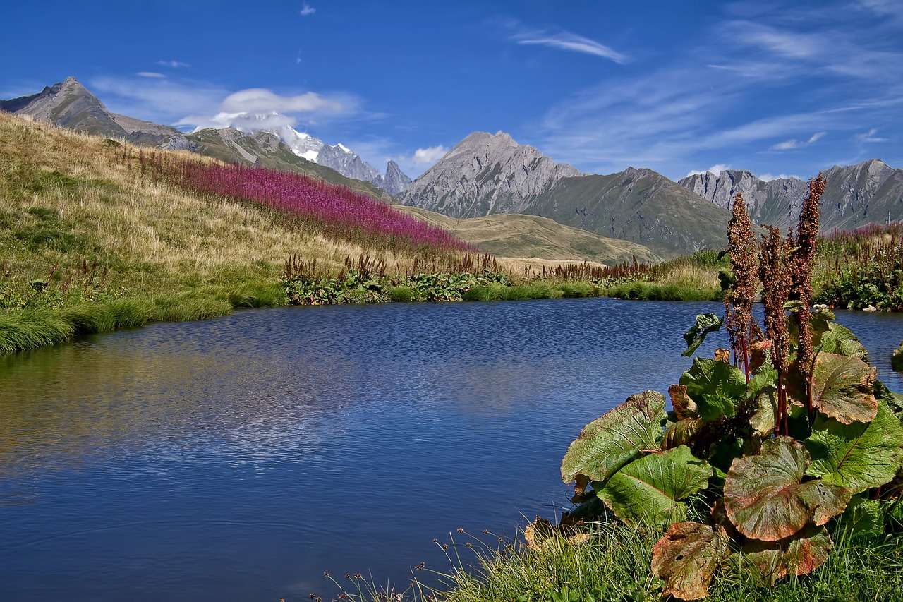 Górskie alpejskie jezioro puzzle online