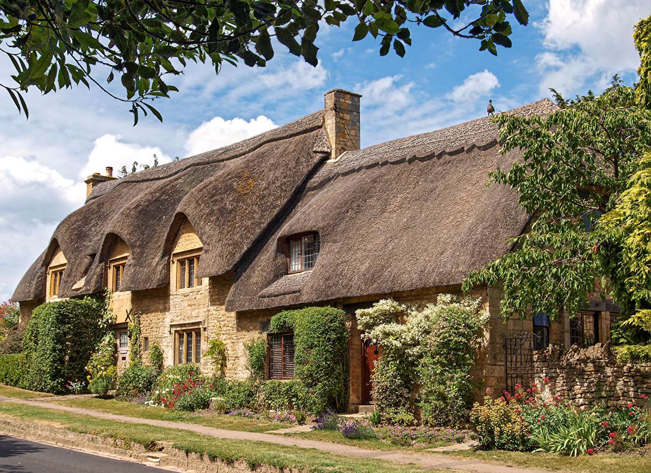 Anglia -Domy Chipping Campden w Gloucestershire puzzle online