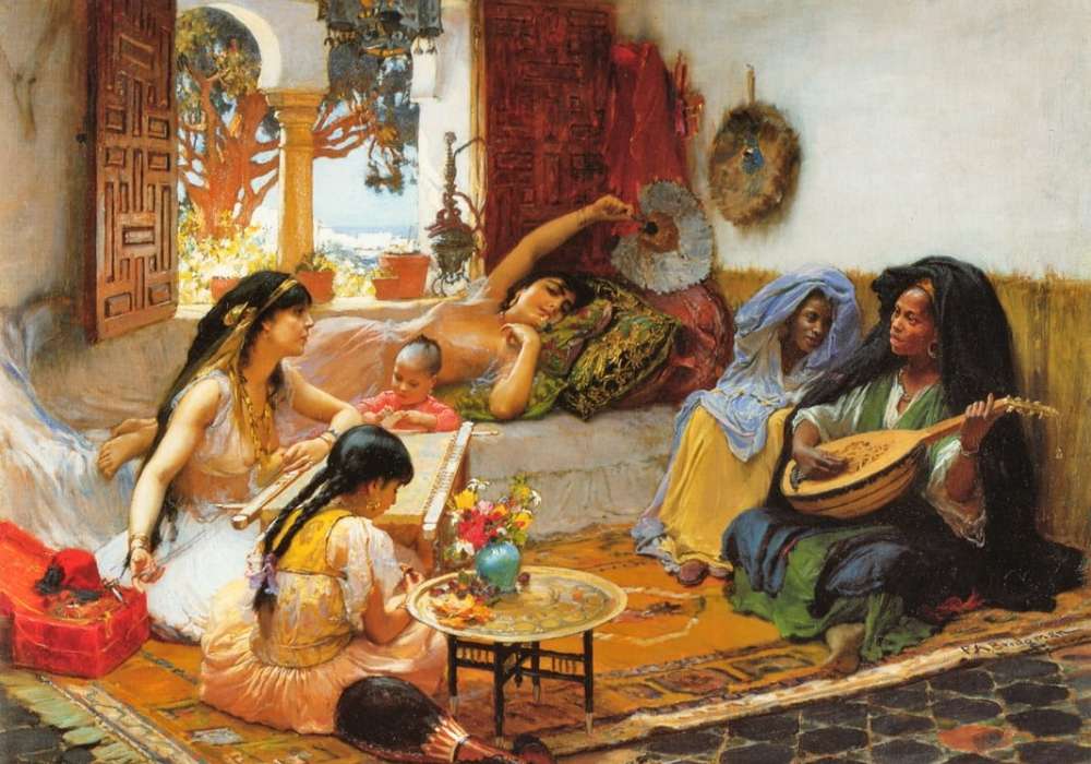 Algierski harem-czas na muzykę puzzle online