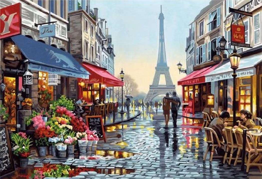 Deszczowy dzień w Paryżu puzzle online