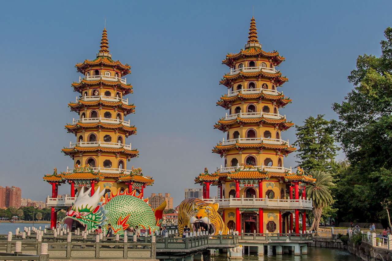 Tajwan - Pagody Smoka i Tygrysa świątynie puzzle online