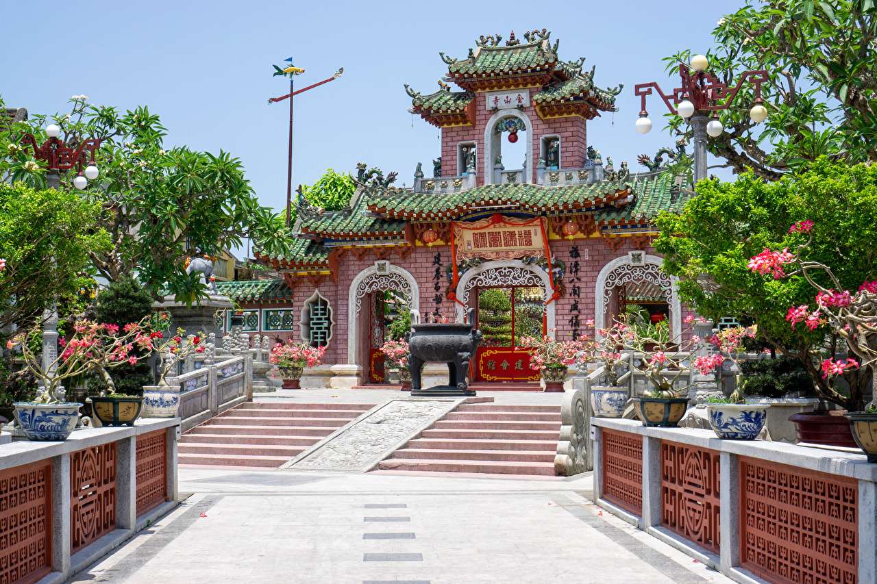 Wietnam - Piękno Świątyni Phuc Kien puzzle online