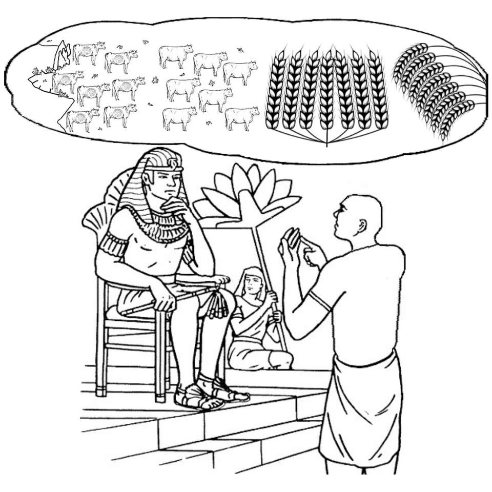 Józef interpretuje sny faraona puzzle online