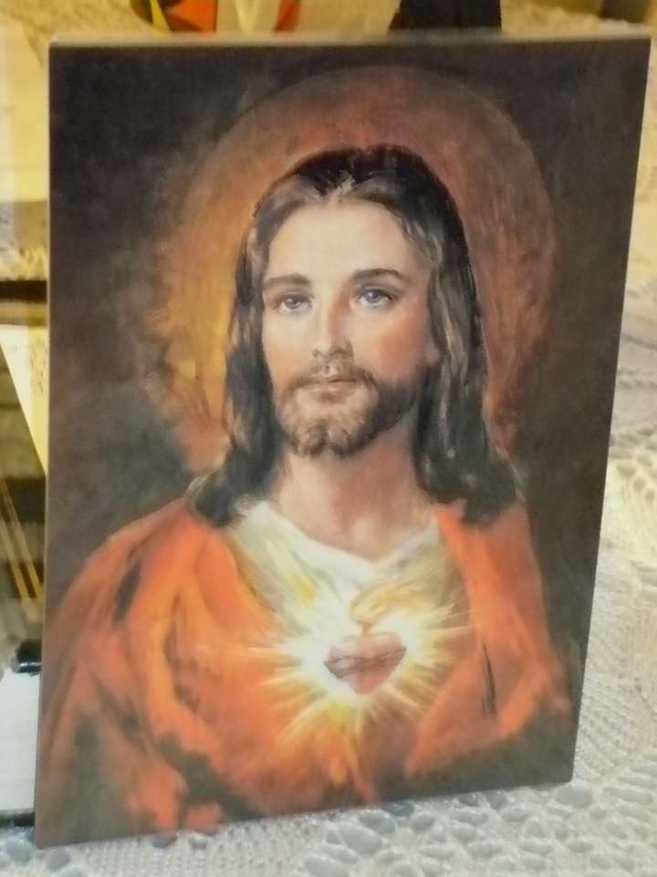 Jezus obraz w kościele puzzle online