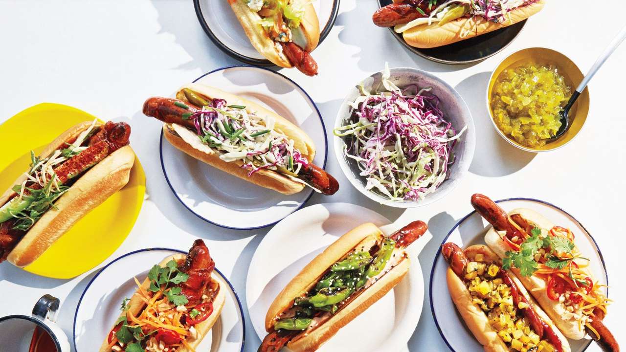 Fantazyjne hot dogi puzzle online