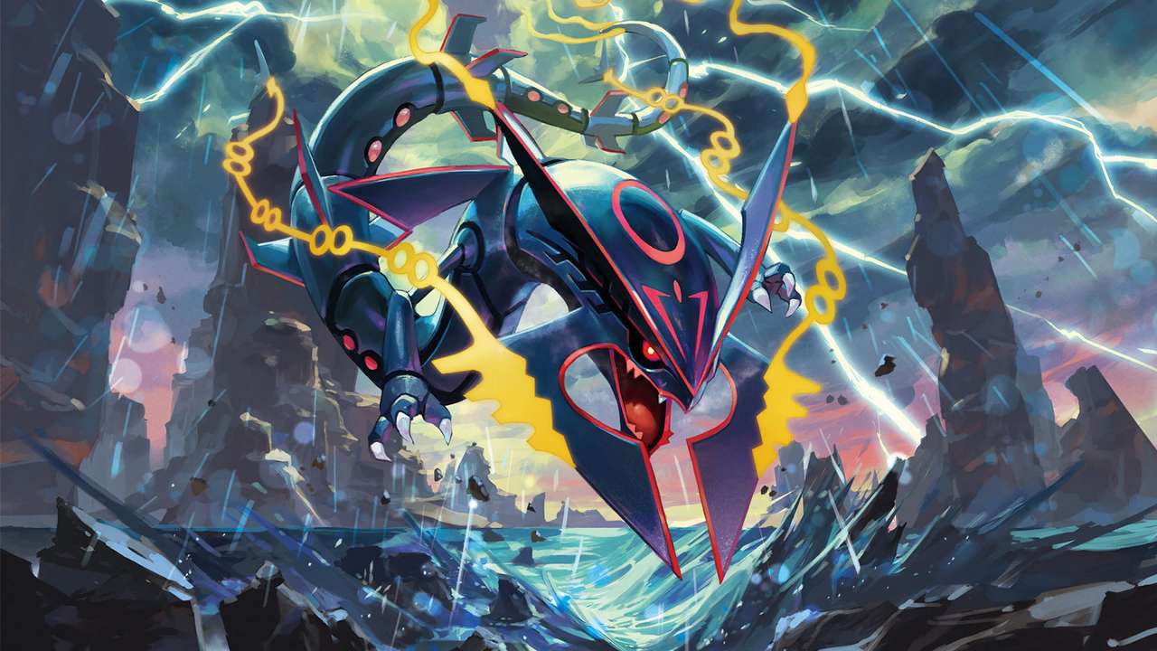 Pokemon Rayquaza puzzle online