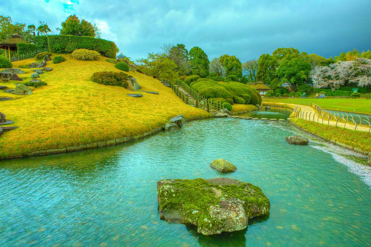 Japonia -Kōraku-en - przecudny ogród w Okayama puzzle online