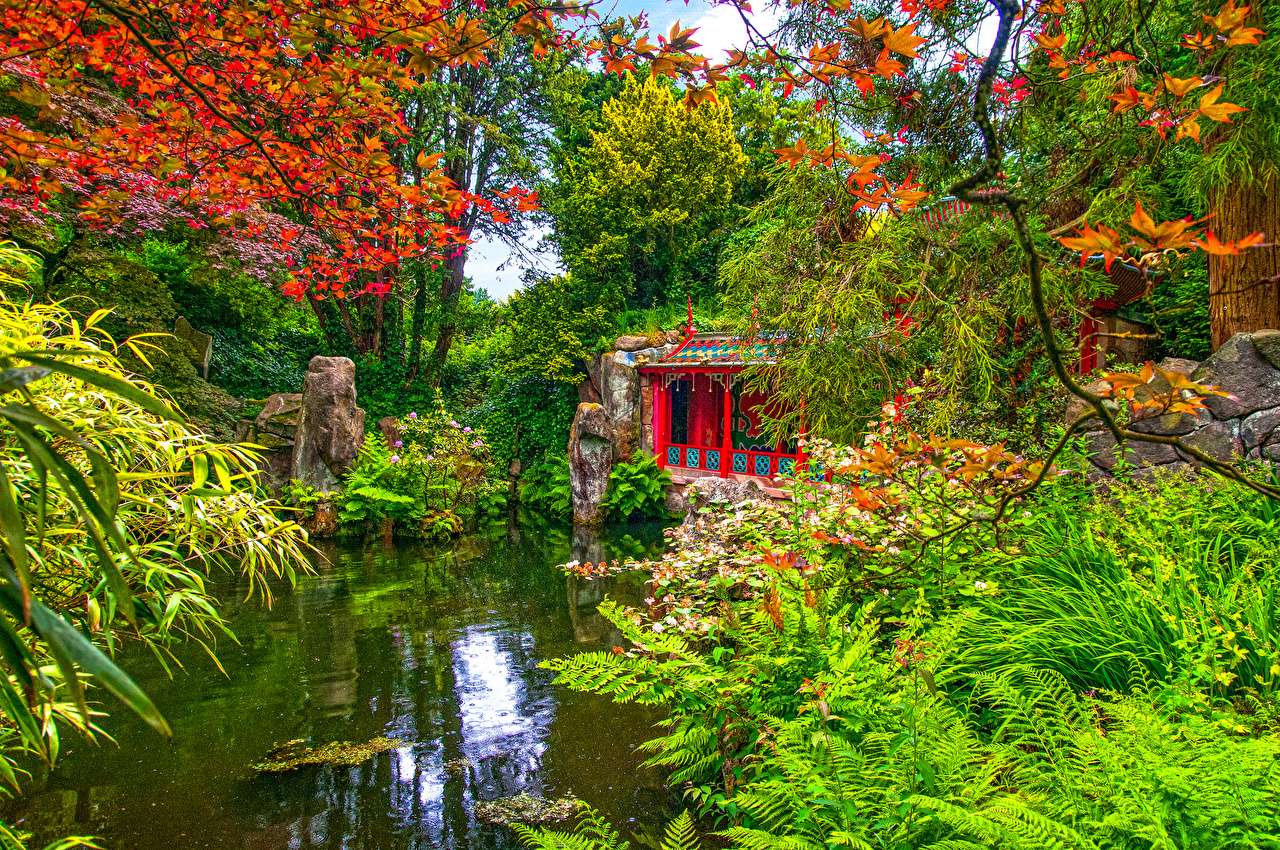 Wielka Brytania Pagoda Biddulph Grange puzzle online