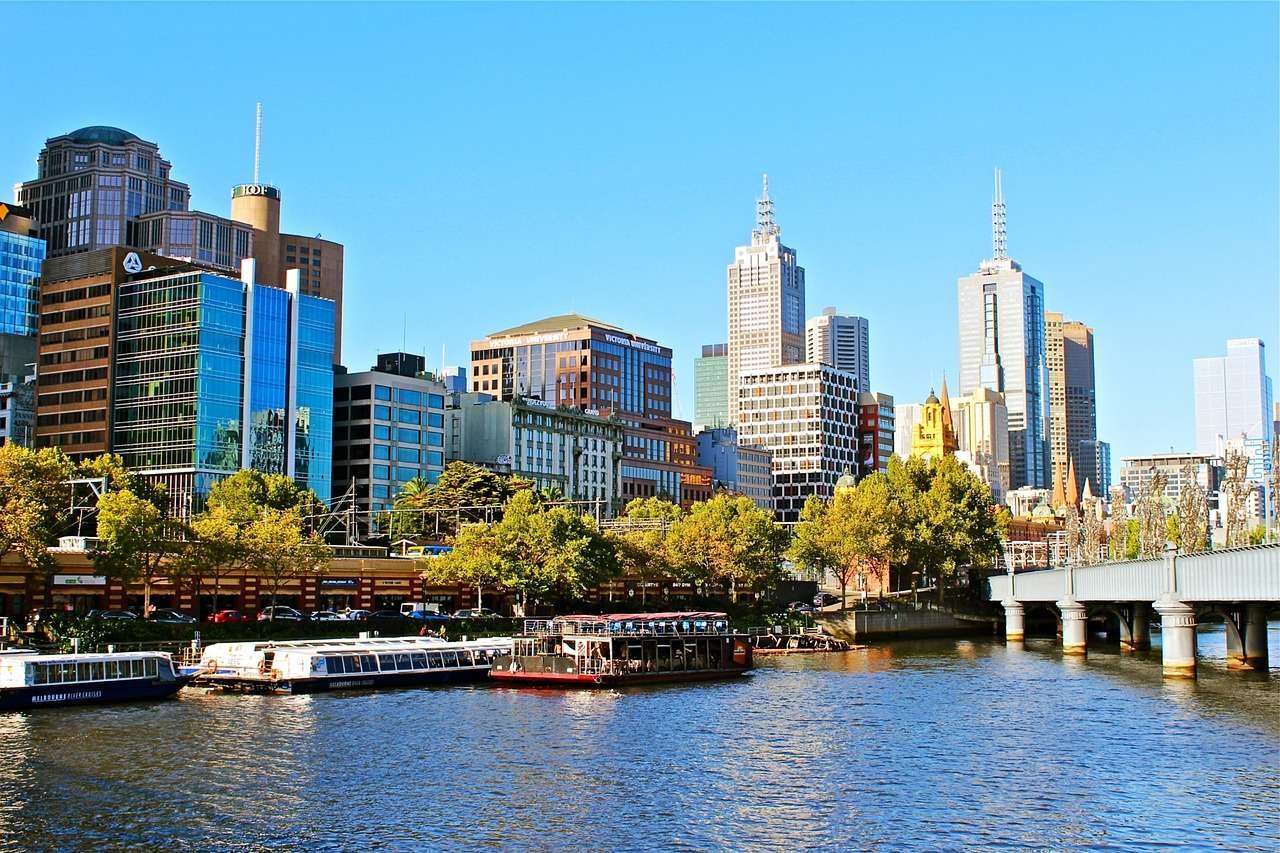 Australijskie miasto Melbourne puzzle online