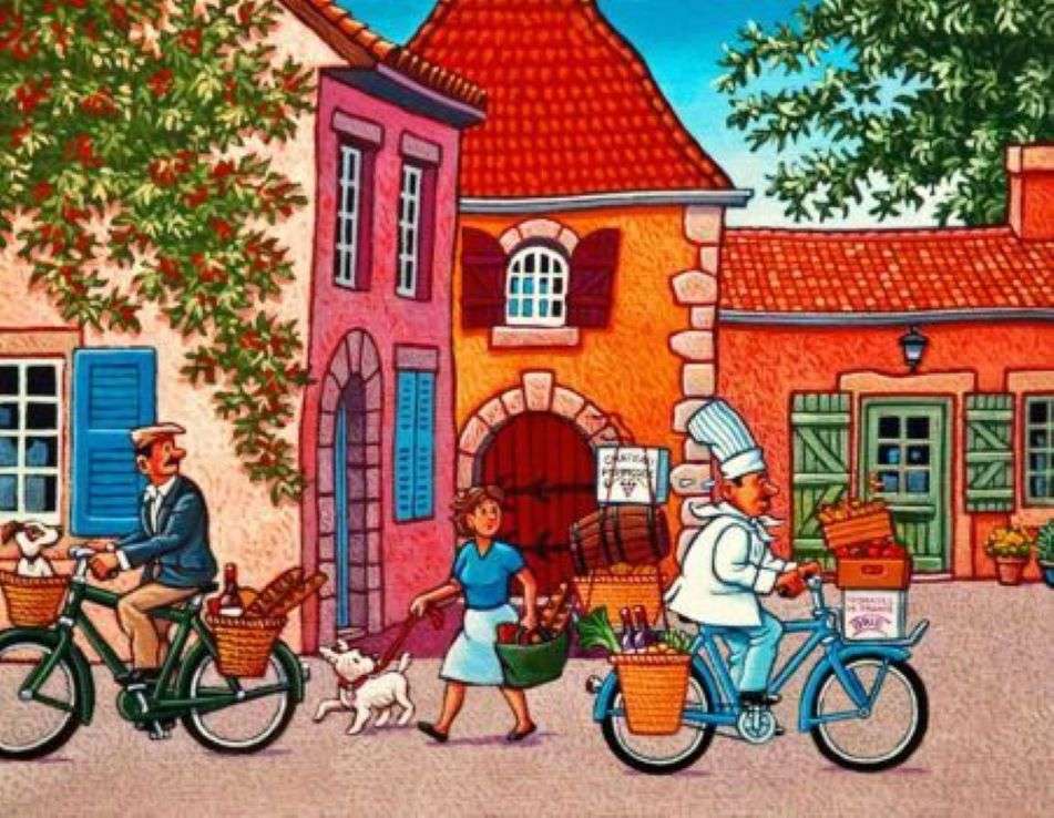 szef kuchni na rowerze puzzle online