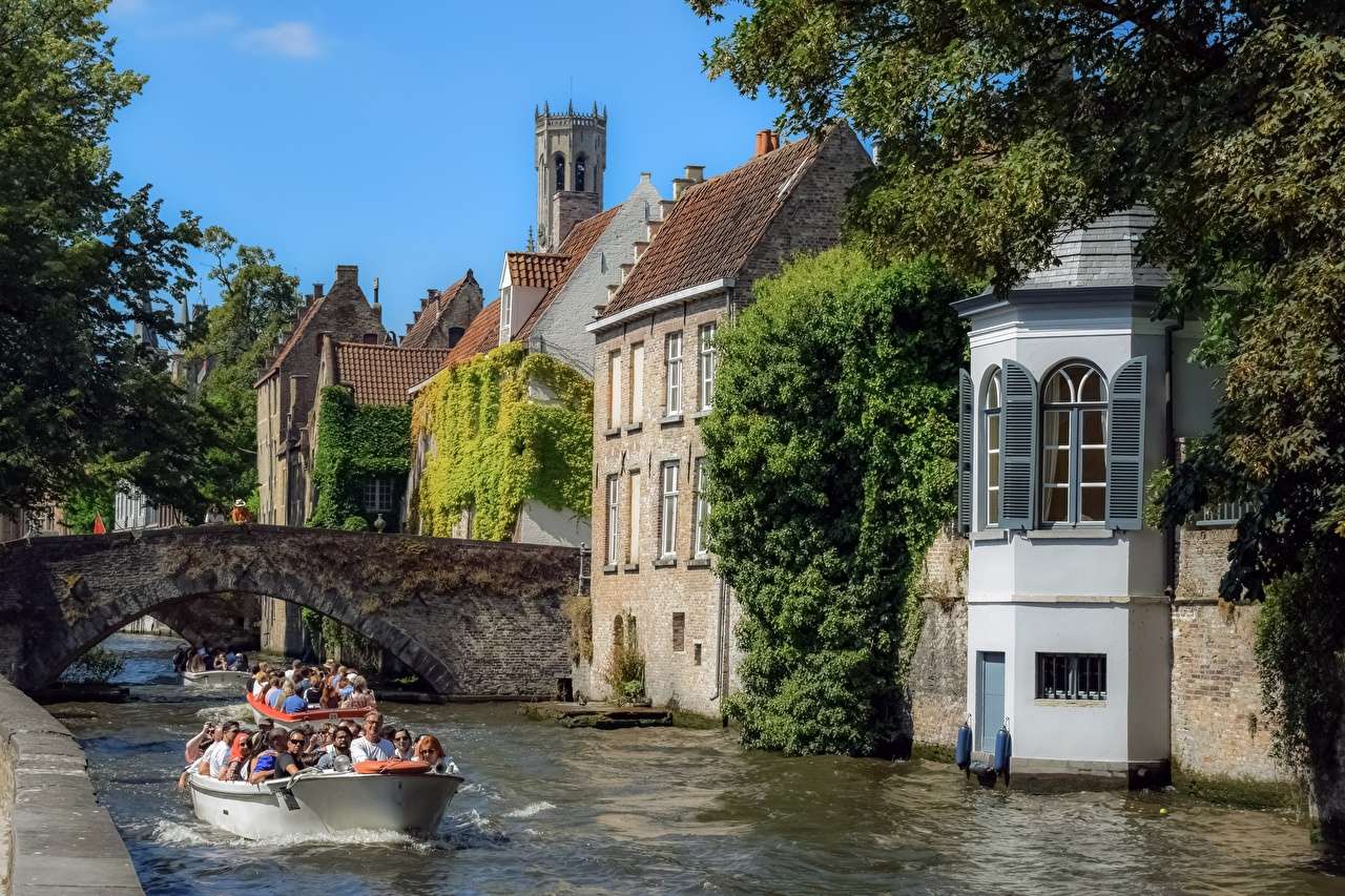 Belgia- średniowieczne miasto Brugia puzzle online