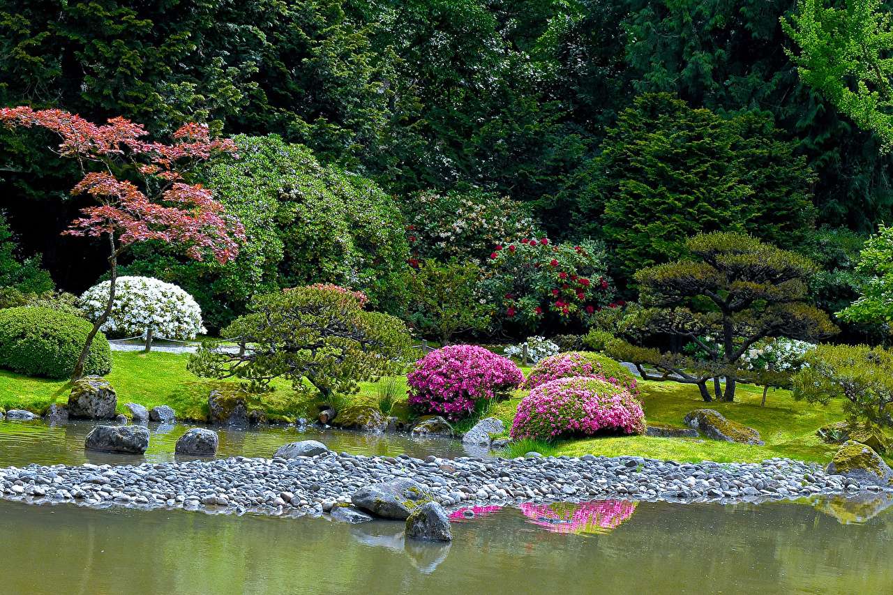USA-Park kamienny w stylu japońskim puzzle online