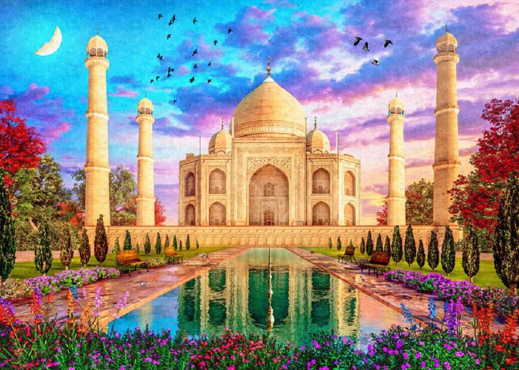 Taj Mahal - Agra - Indie puzzle online