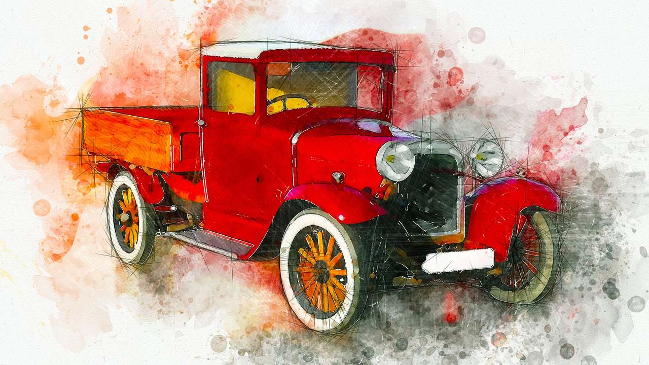 Stary samochód puzzle online