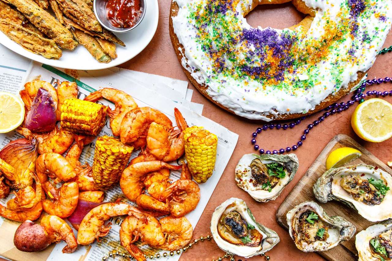 Jedzenie w stylu Nowego Orleanu puzzle online