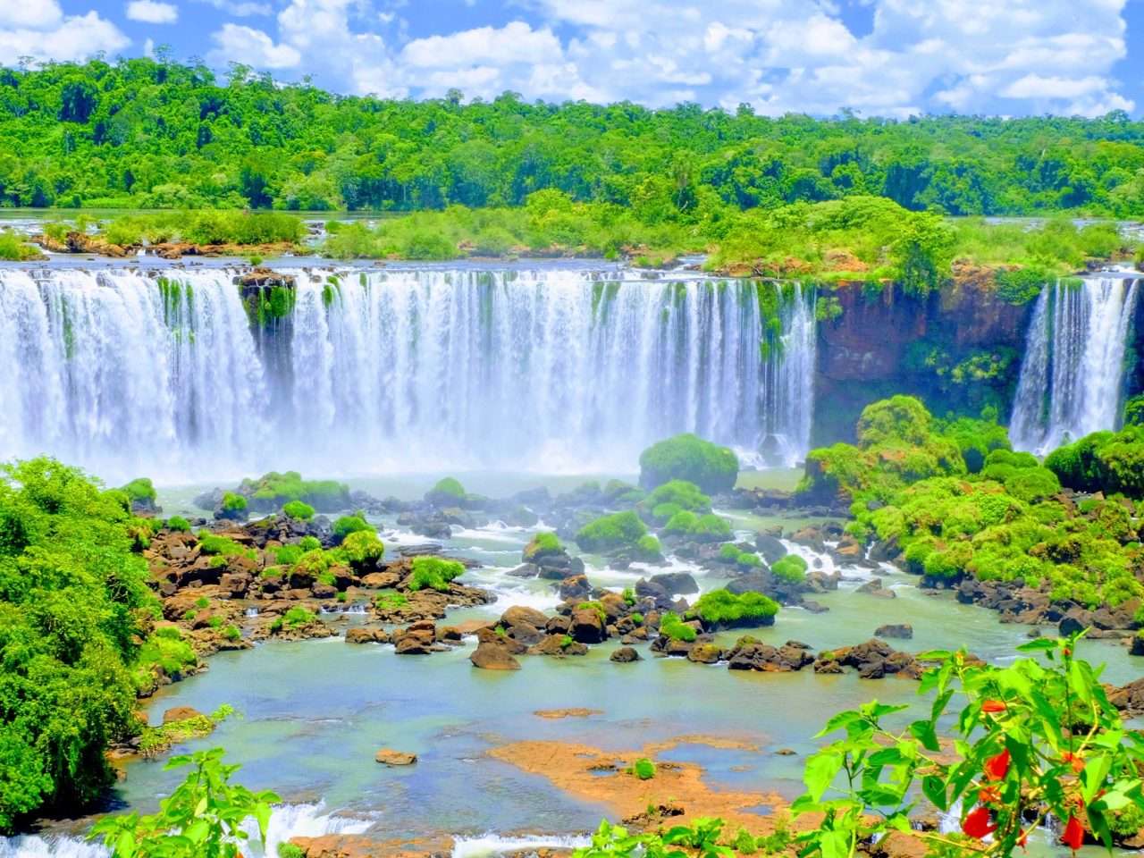 Wodospady Iguazu w Ameryce Południowej puzzle online