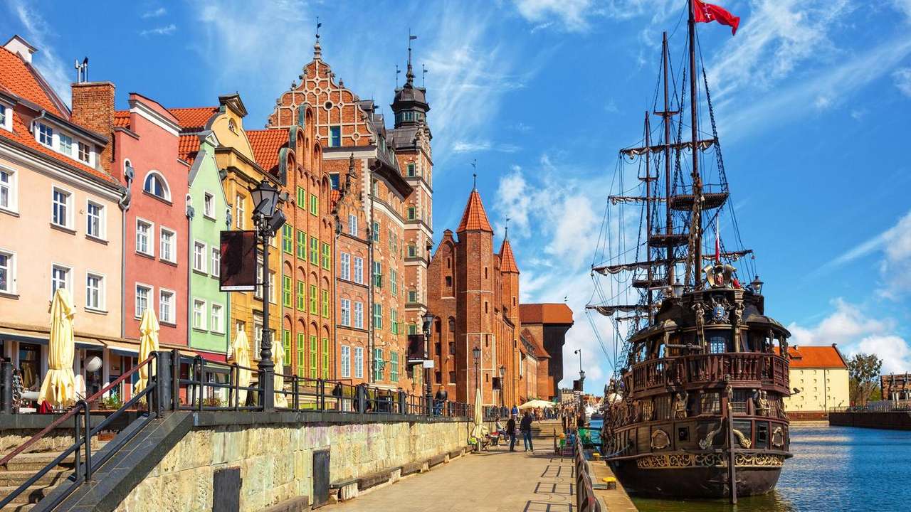 Muzeum nabrzeża statku w Gdańsku Polska puzzle online