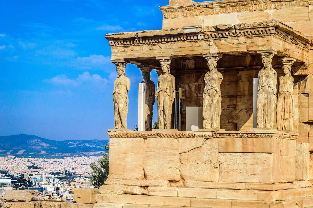 Ateny, Kariatyda, Grecja puzzle online