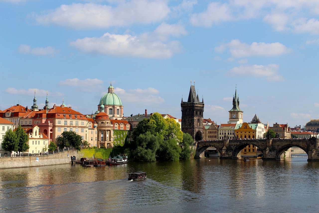 Praga, Mołdawia, Most Karola. puzzle online