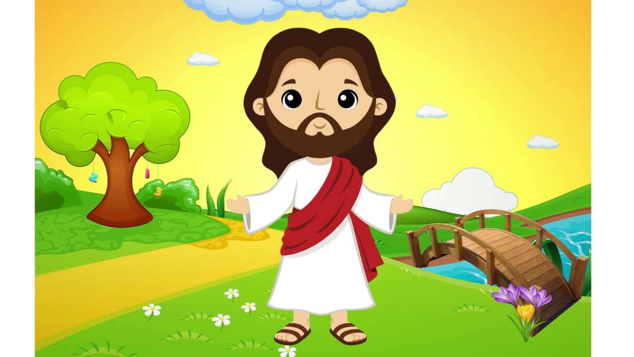 Jezus animowany puzzle online