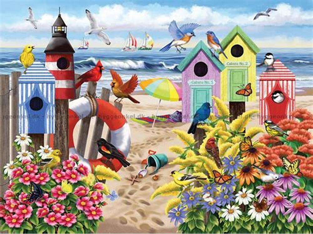 Wypoczynek na plaży puzzle online