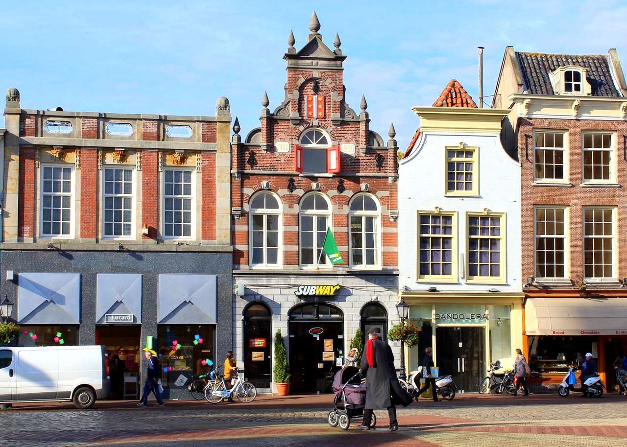 Miasto Gouda w Holandii (tu powstaje słynny ser) puzzle online