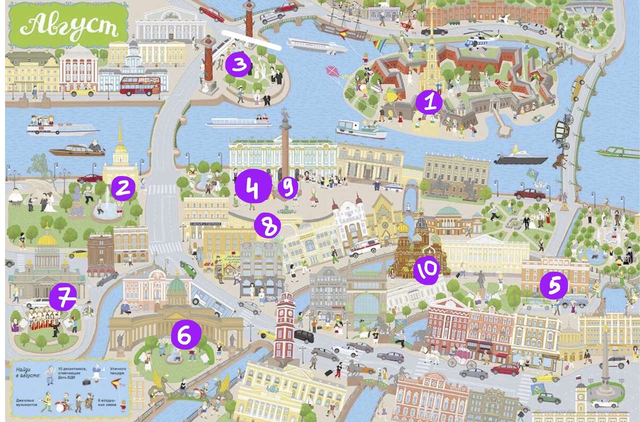 Mapa miasta puzzle online