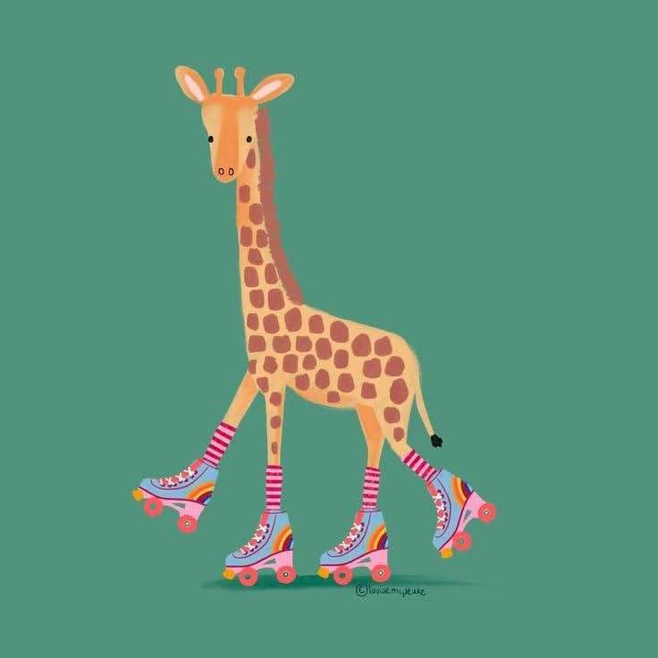 Zabawna żyrafa puzzle online