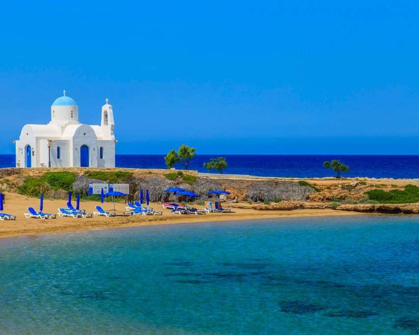 Plaża na Cyprze puzzle online