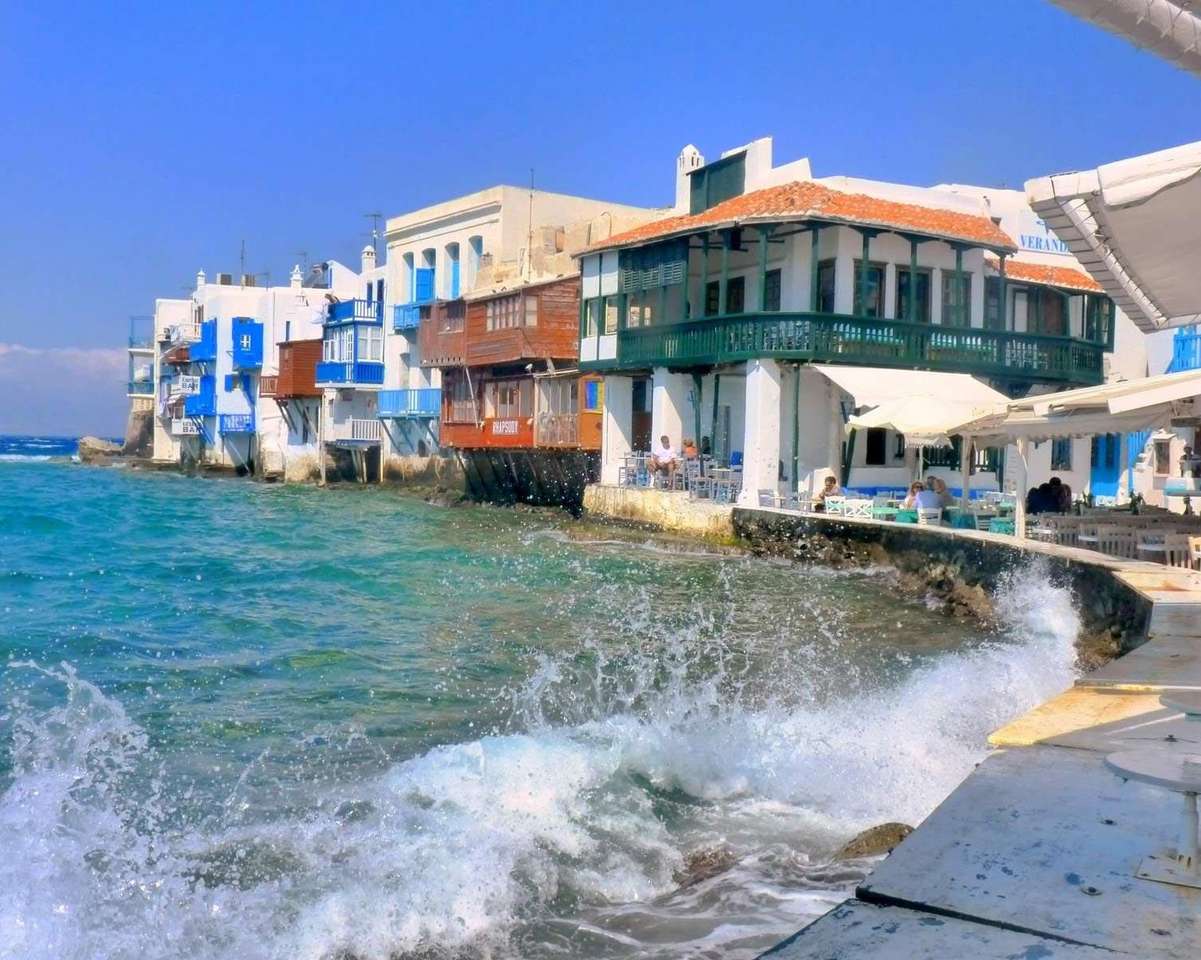 Mykonos – grecka wyspa na Morzu Egejskim puzzle online