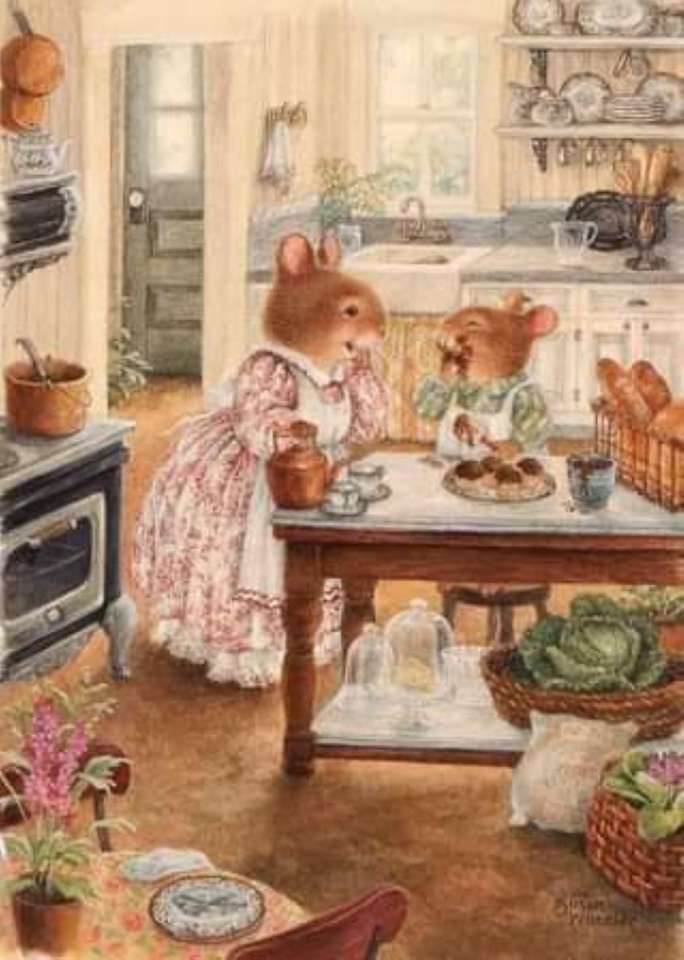 gotowanie z mamą królik puzzle online